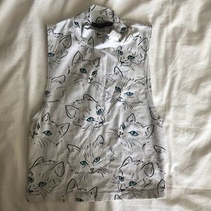 Urban Outfitters Cat Crop Top